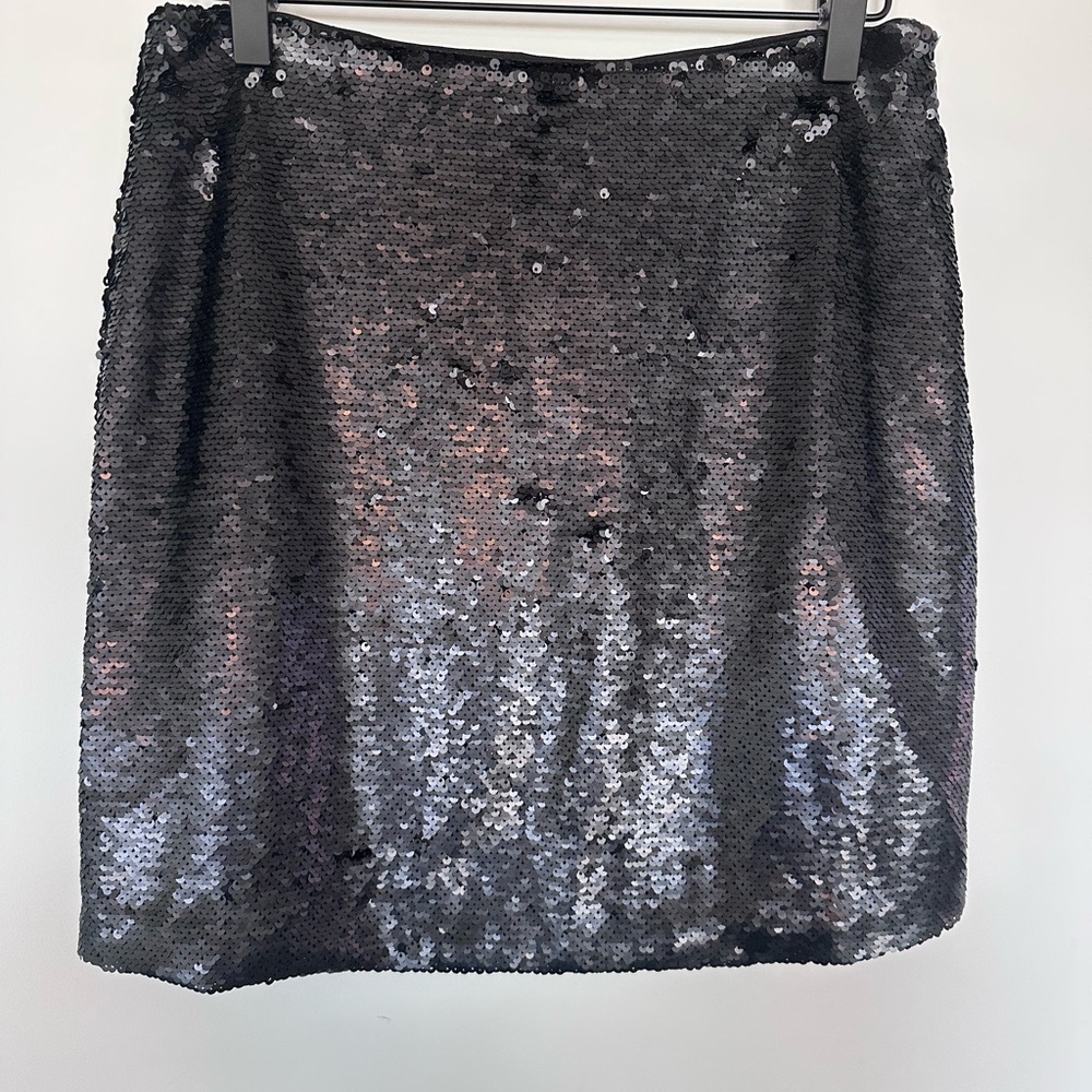 Sabine Sequins Black Mini Skirt